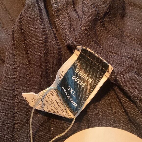 SHEIN curve Vacay swimsuit cover-up black 3X - Picture 5 of 5